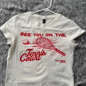 H&M Graphic Cropped Baby Tee